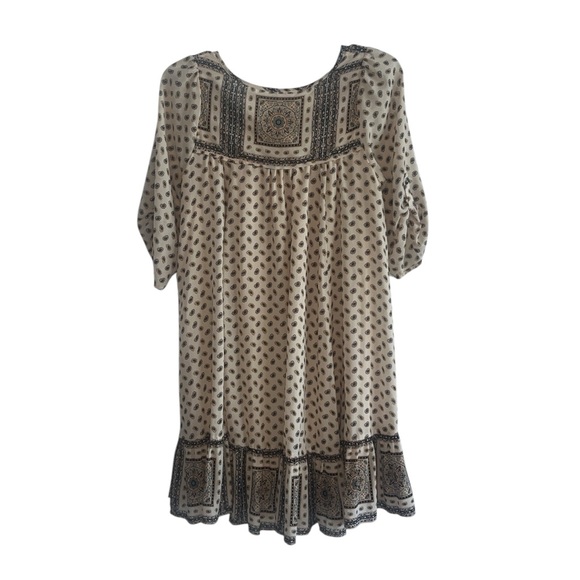 Free People Elegant Beige Patterned Dress size Small - Picture 6 of 10